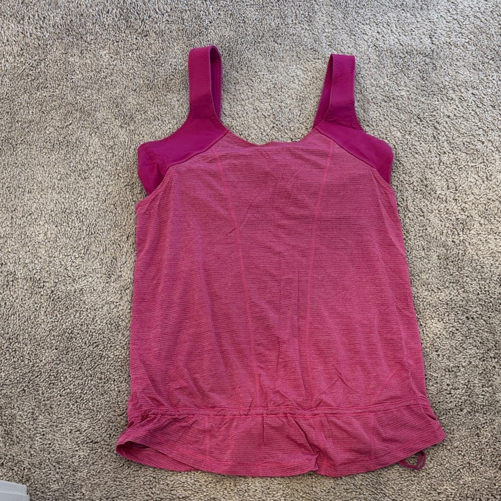 Lululemon Athletica Magenta Tank Top